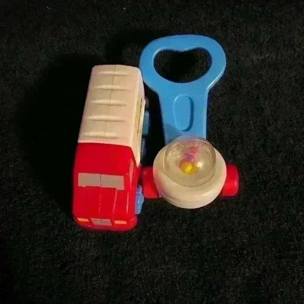 1996 Fisher Price McDonalds Toy Miniature Corn Popper & Fisher Price Toy Truck